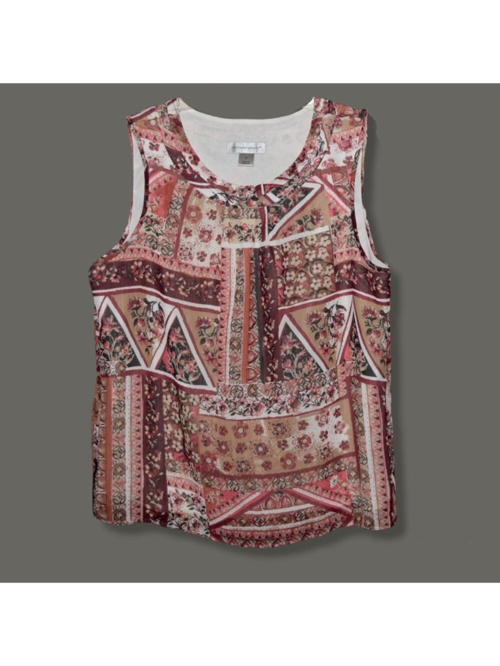 Christopher and Banks Women's Sz M Gorgeous Blouse / Sleeveless Shirt